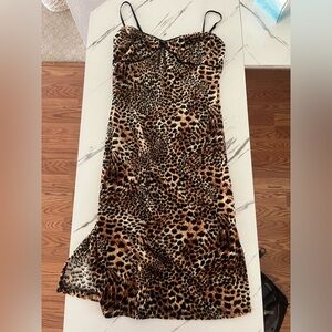 Cheetah Print Dress. Forever 21. Size S. (stretchy)